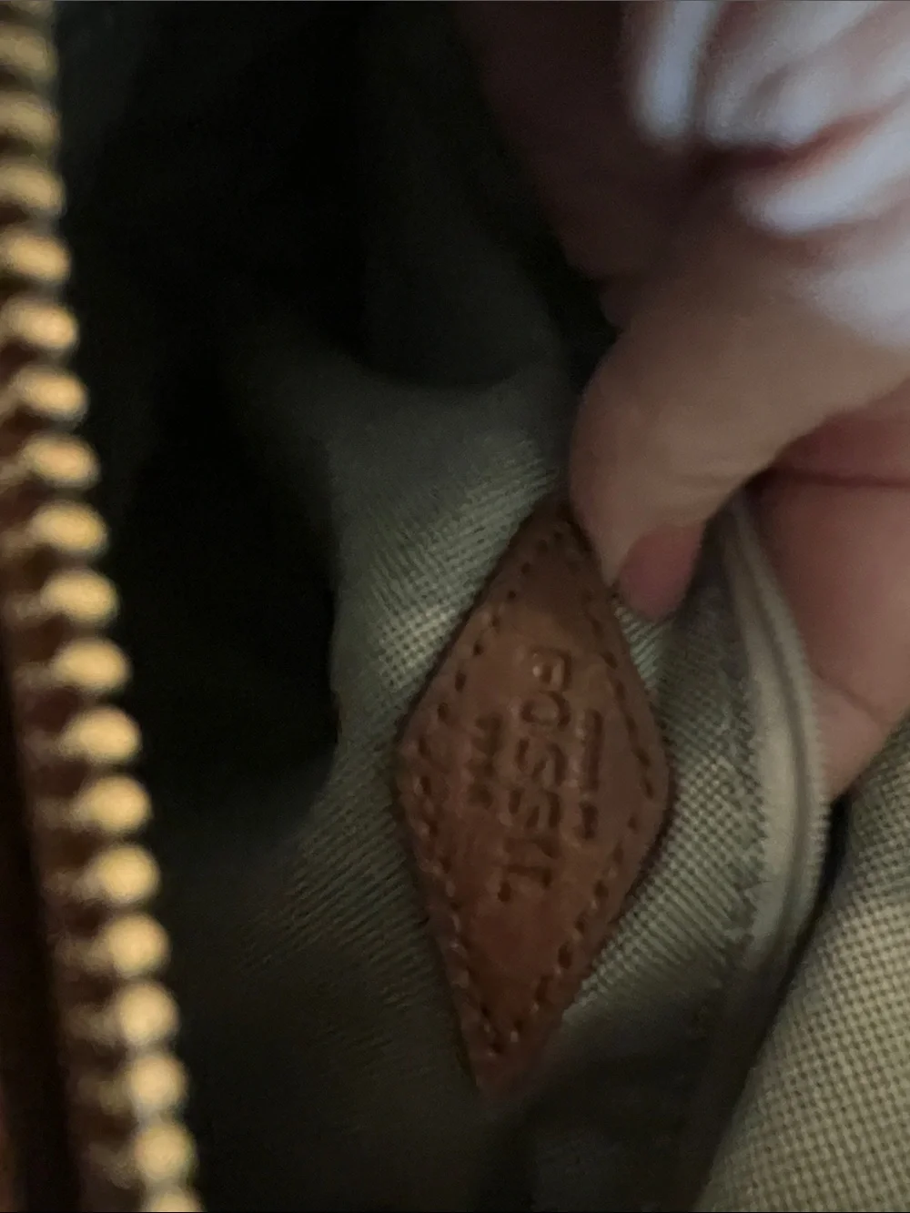 Fossil Brown Leather Shoulder Bag - Picture 5 of 6